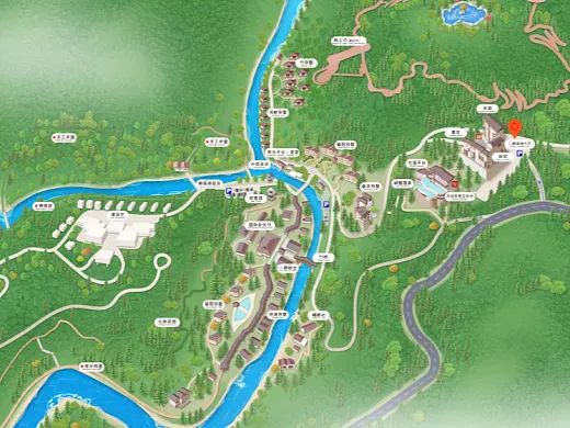 石门结合景区手绘地图智慧导览和720全景技术，可以让景区更加“动”起来，为游客提供更加身临其境的导览体验。